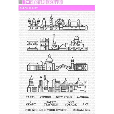 Clearly Besotted Clear Stamps - Scene It City